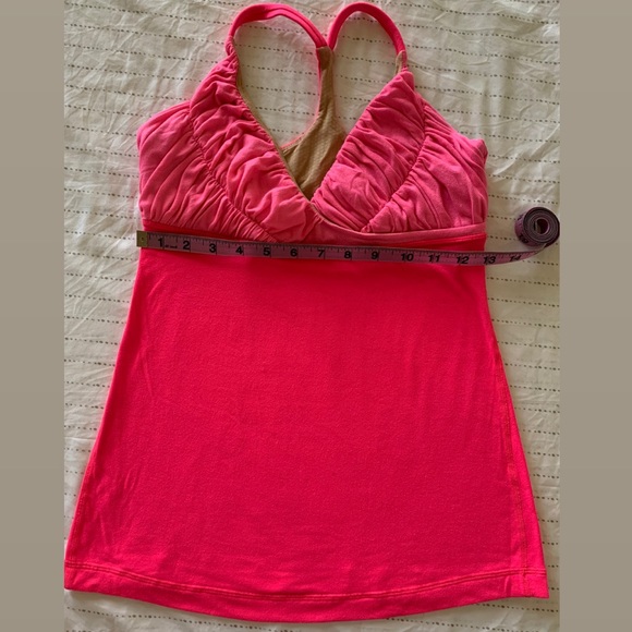 Lululemon Pure Balance Tank, Heathered Flash, Sz 6 - Picture 4 of 7